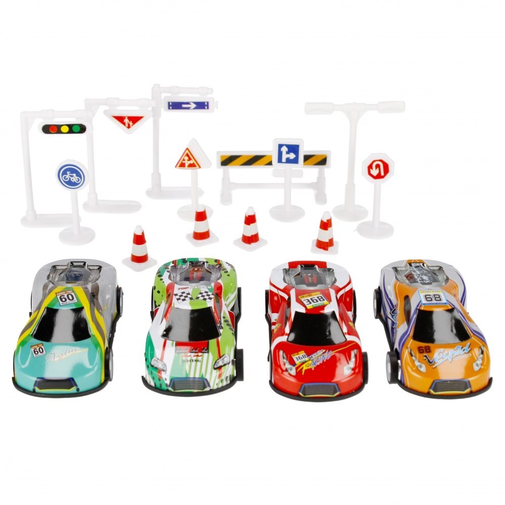 AUTO RACE MET AKC 11X35X4 MC 4PCS SIGNOS 90/180 MEGA CREATIVO